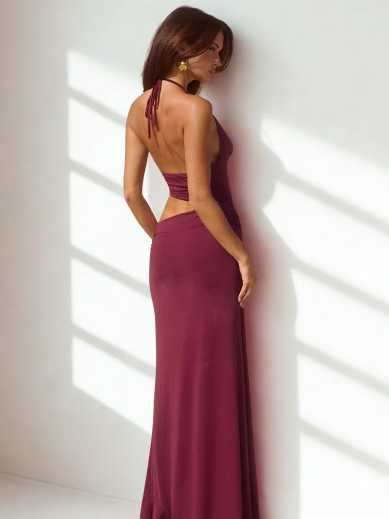 שמלת גרג בורדו