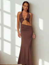 שמלת גרג חום