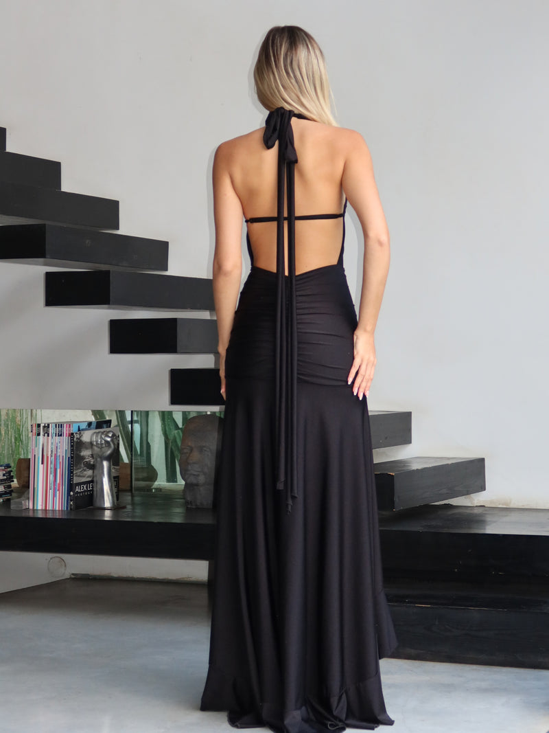 שמלת אניה שחור