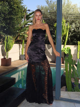 שמלת מלאני שחור - SHESH