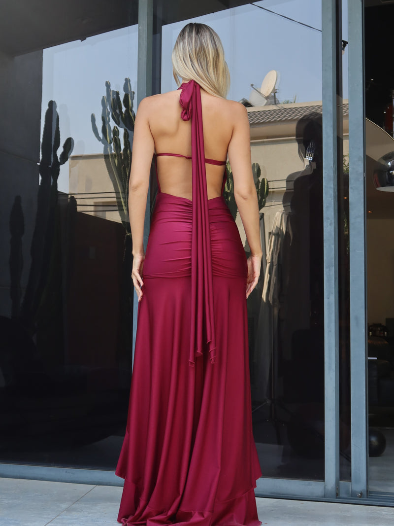 שמלת אניה בורדו