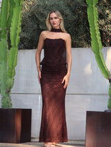 שמלת ג׳ולי חום