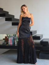 שמלת מלאני שחור - SHESH