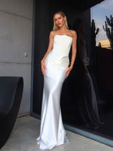 שמלת סיאנה לבן