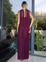 שמלת עלמה בורדו