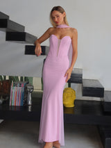 שמלת מוניק ורוד - SHESH