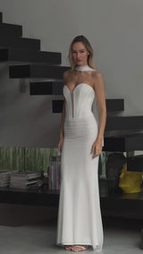 שמלת מוניק לבן